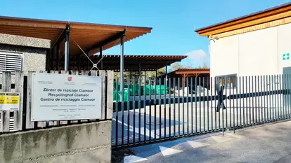 Una foto del centro di riciclaggio